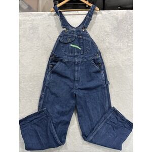 VTG Key Aristocrat Denim Overalls Mens 36x32 Bib Carpenter Workwear USA Style